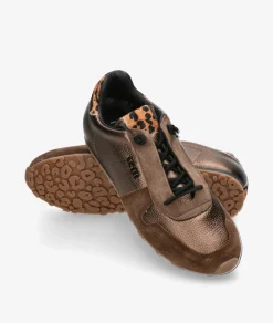 Deportivos CettiC-1379 SRA en taupe metalizado