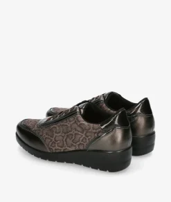 Deportivos DOCTOR CUTILLAS45419 en serpiente taupe