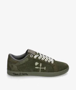 Deportivos HARPER&NEYERSUPERBOWL COLOURS en serraje kaki