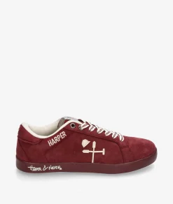 Deportivos HARPER&NEYERSUPERBOWL COLOURS en serraje burdeos