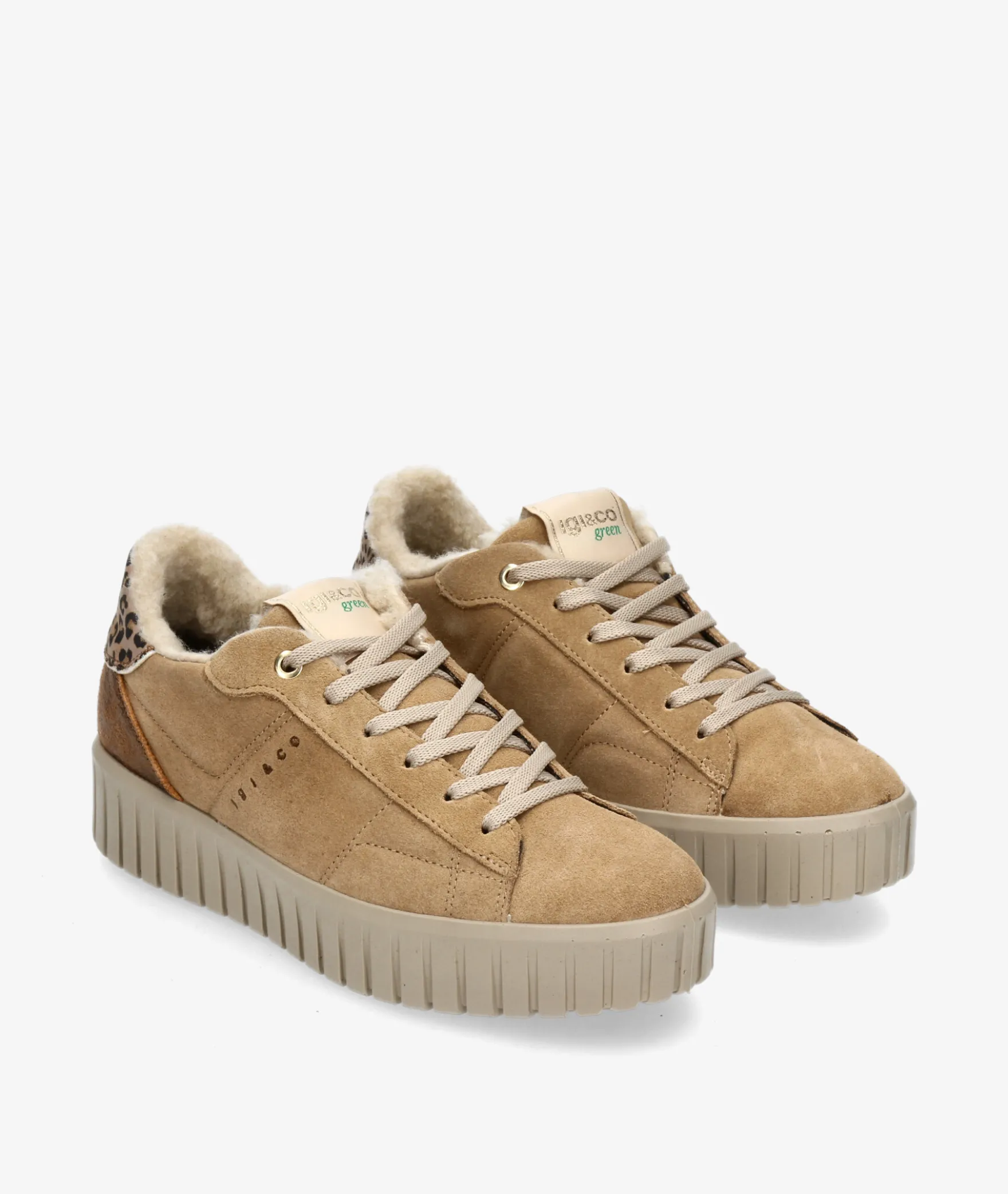 Deportivos Igi&Co6680244 en serraje camel