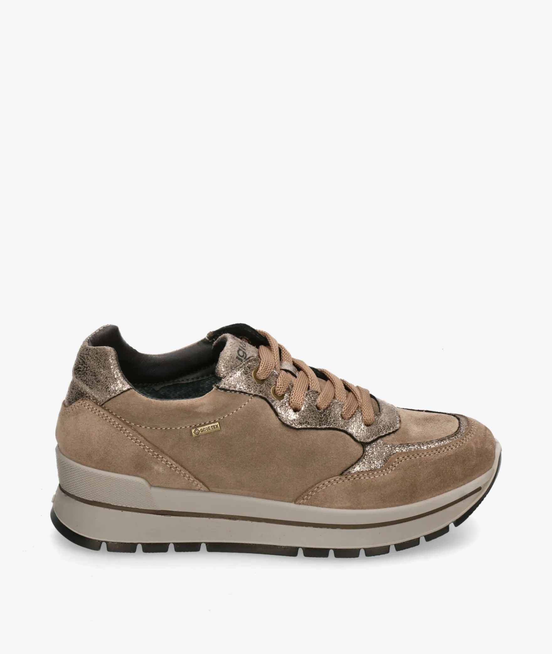 Deportivos Igi&Co8676511 en serraje taupe