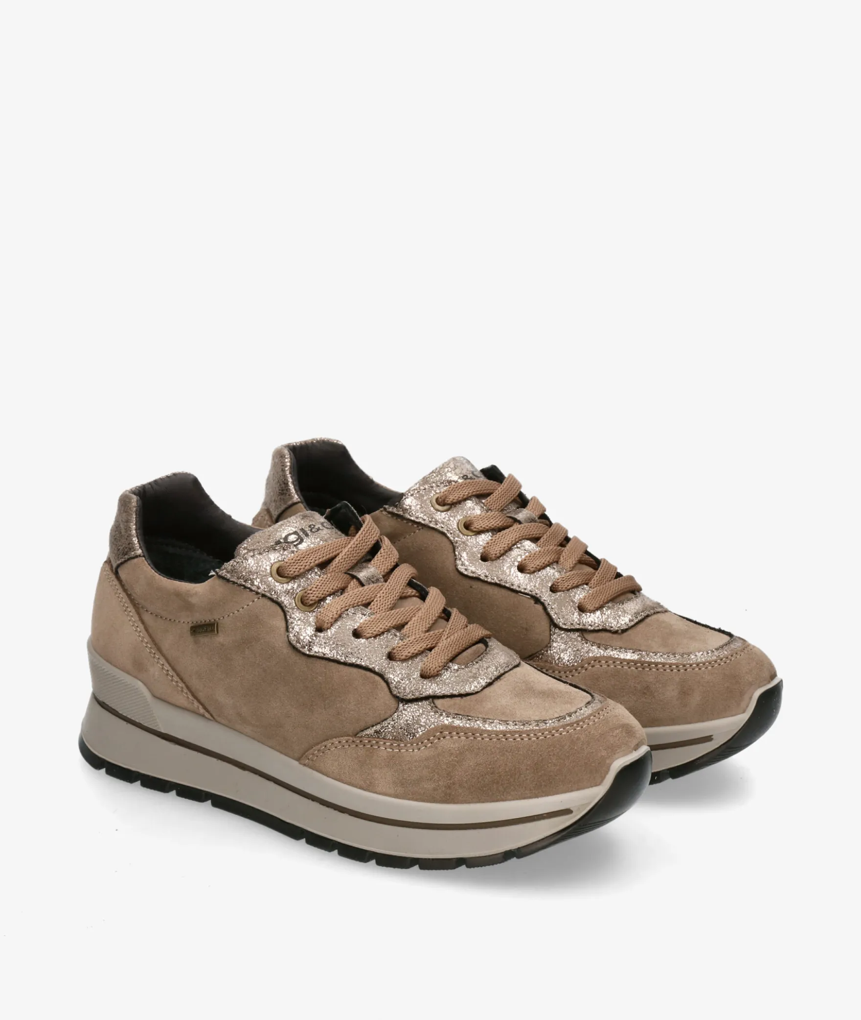 Deportivos Igi&Co8676511 en serraje taupe