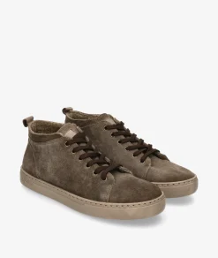 Deportivos Natural World6721 en serraje kaki