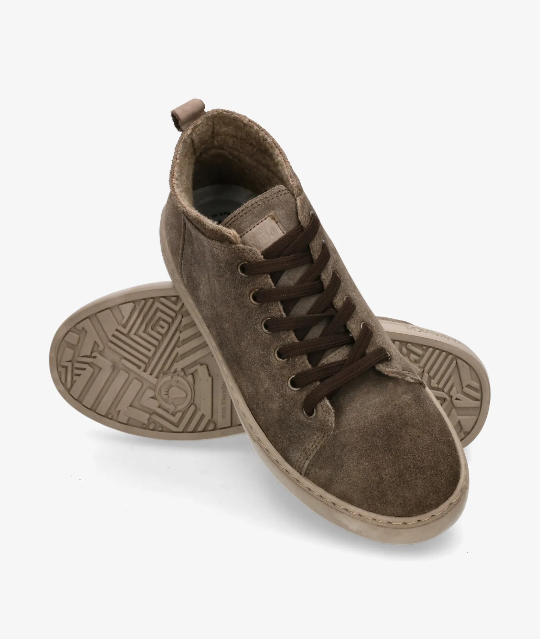 Deportivos Natural World6721 en serraje kaki
