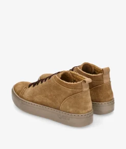 Deportivos Natural World6122 en serraje camel