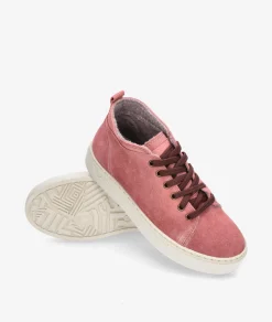 Deportivos Natural World6122 en serraje rosa