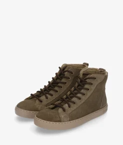 Deportivos Natural World6220 en serraje kaki