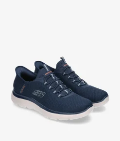 Deportivos Skechers 232457 en azul marino