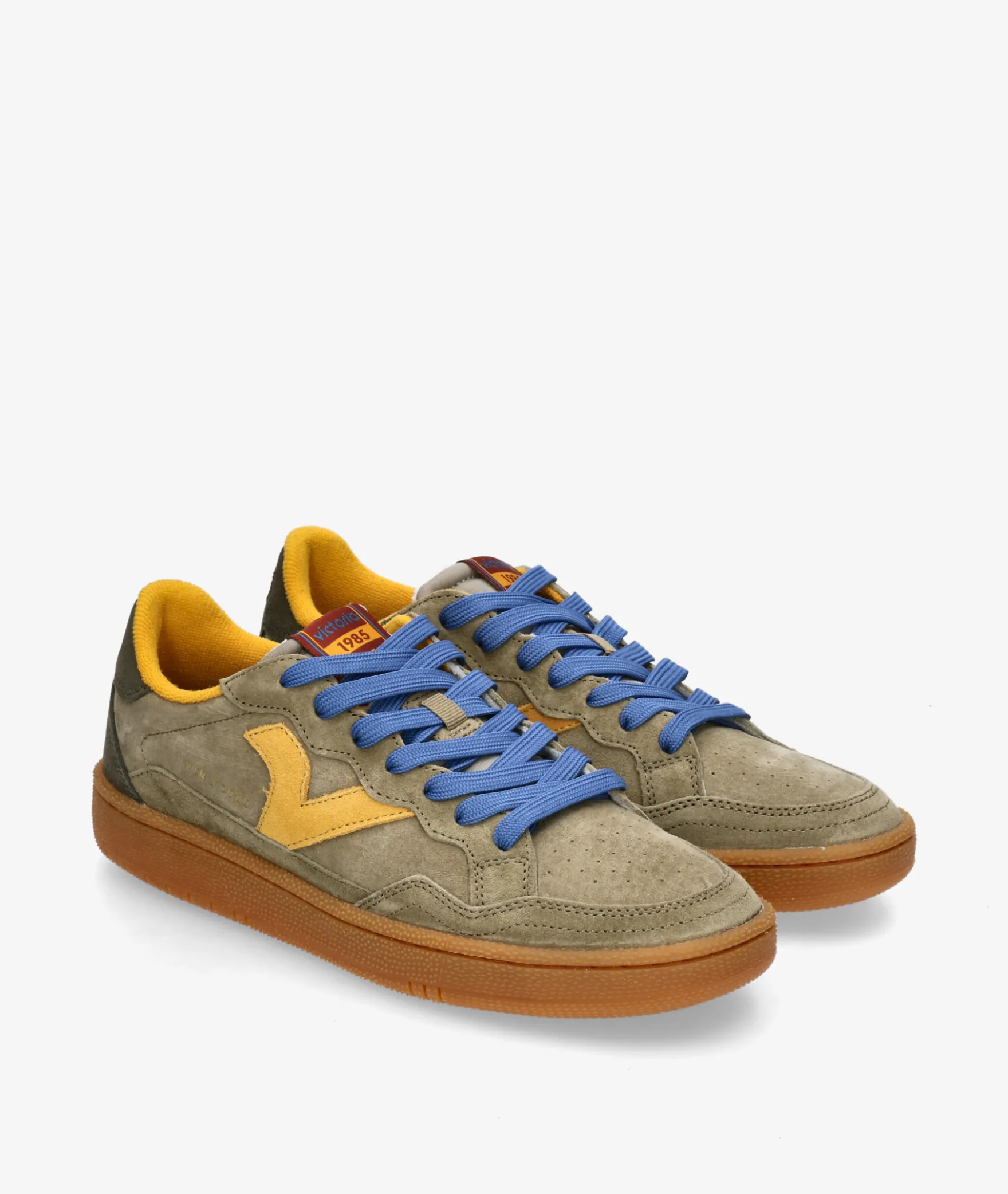 Deportivos Victoria8806111 en serraje kaki