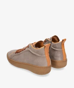 Deportivos Walk & FlyEST-03-104 en serraje taupe