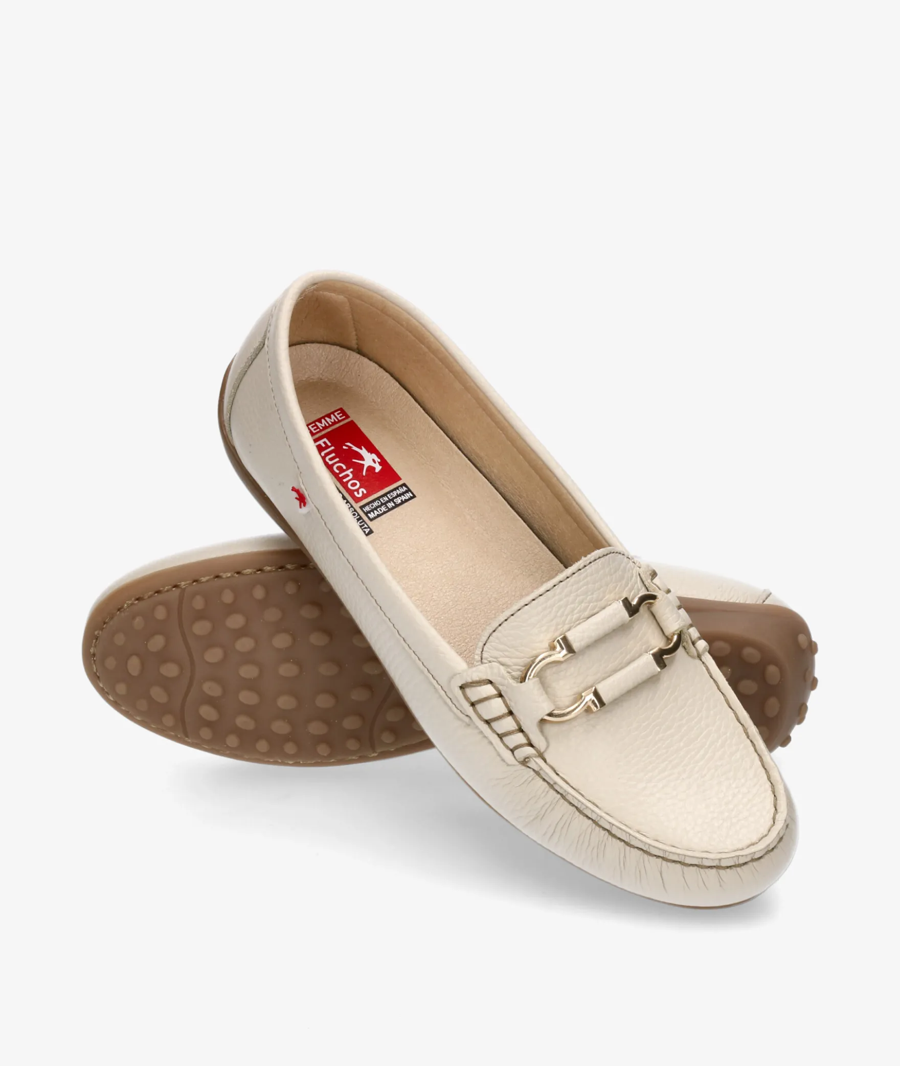 Mocasines Fluchos F2156 en hueso
