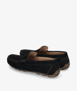 Mocasines Traveris 33720 en serraje azul