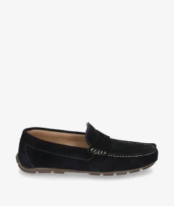 Mocasines Traveris 33720 en serraje azul