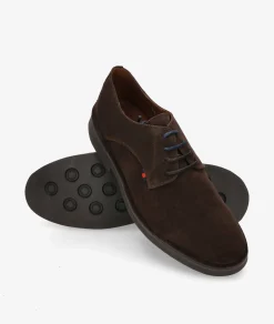 PUNTEADO Kénnebec BLUCHER 2600 SIN FESTON en serraje marrón