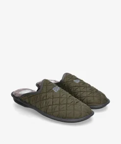 Zapatillas de casa Bio Relax1448 en caki