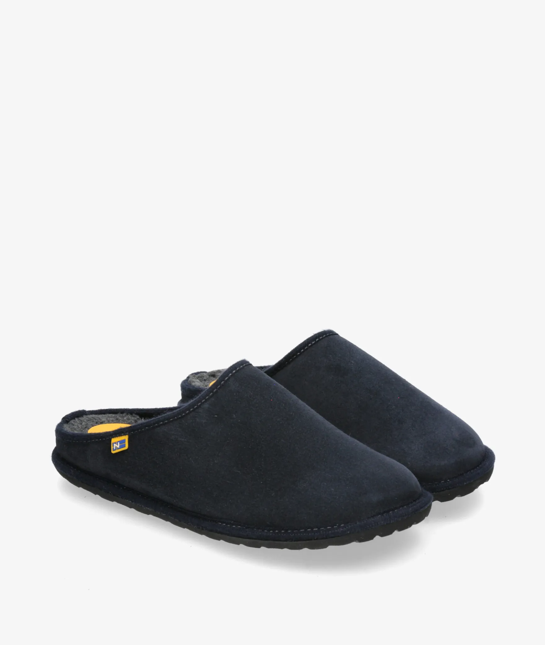 Zapatillas de casa Nordikas2217 en serraje azul