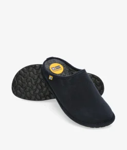 Zapatillas de casa Nordikas2217 en serraje azul