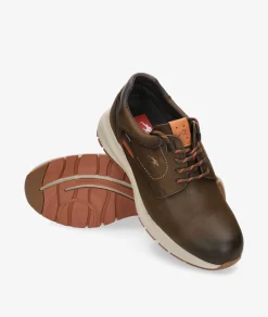 Zapatos casual Fluchos F2067 en nobuck marrón