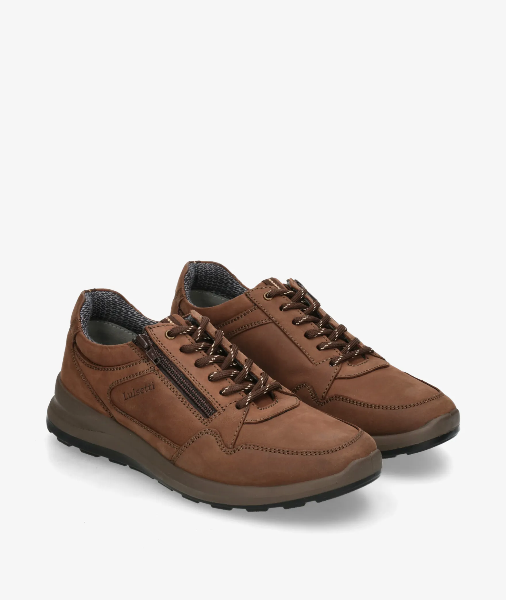 Zapatos casual LUISETTI 39403 NO en nobuck líbano
