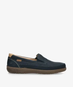 Zapatos casual LUISETTI 39502 NO en nobuck azul