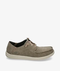 Zapatos casual Skechers 66384 en topo