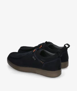 Zapatos casual St. Gallen POLI-01 en serraje azul