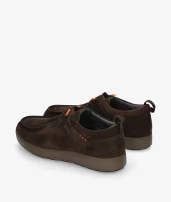 Zapatos casual St. Gallen POLI-01 en serraje marrón