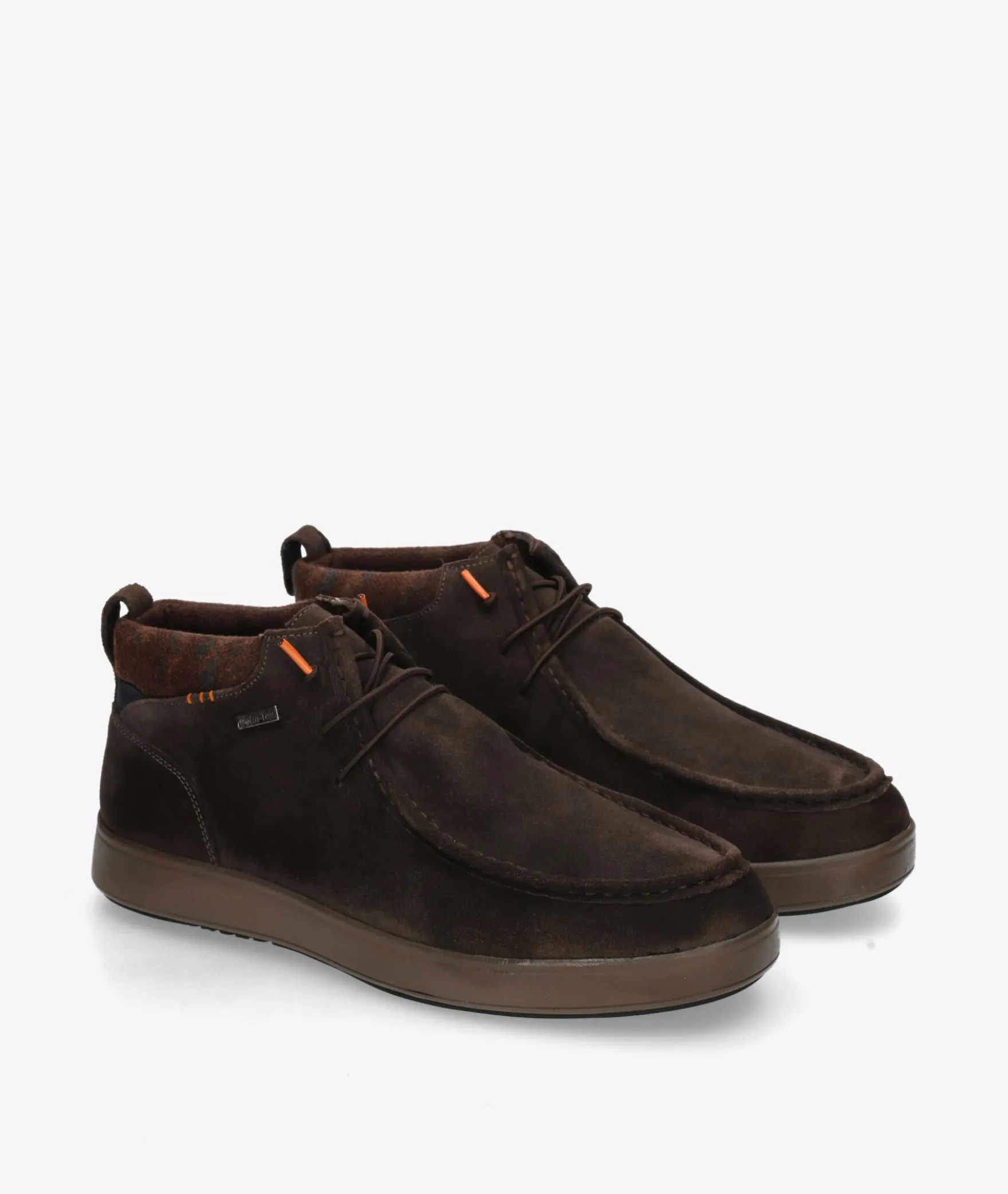 Zapatos casual St. Gallen POLI-02 en serraje marrón