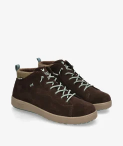 Zapatos casual Walk in Pitas AUSTIN en serraje marrón