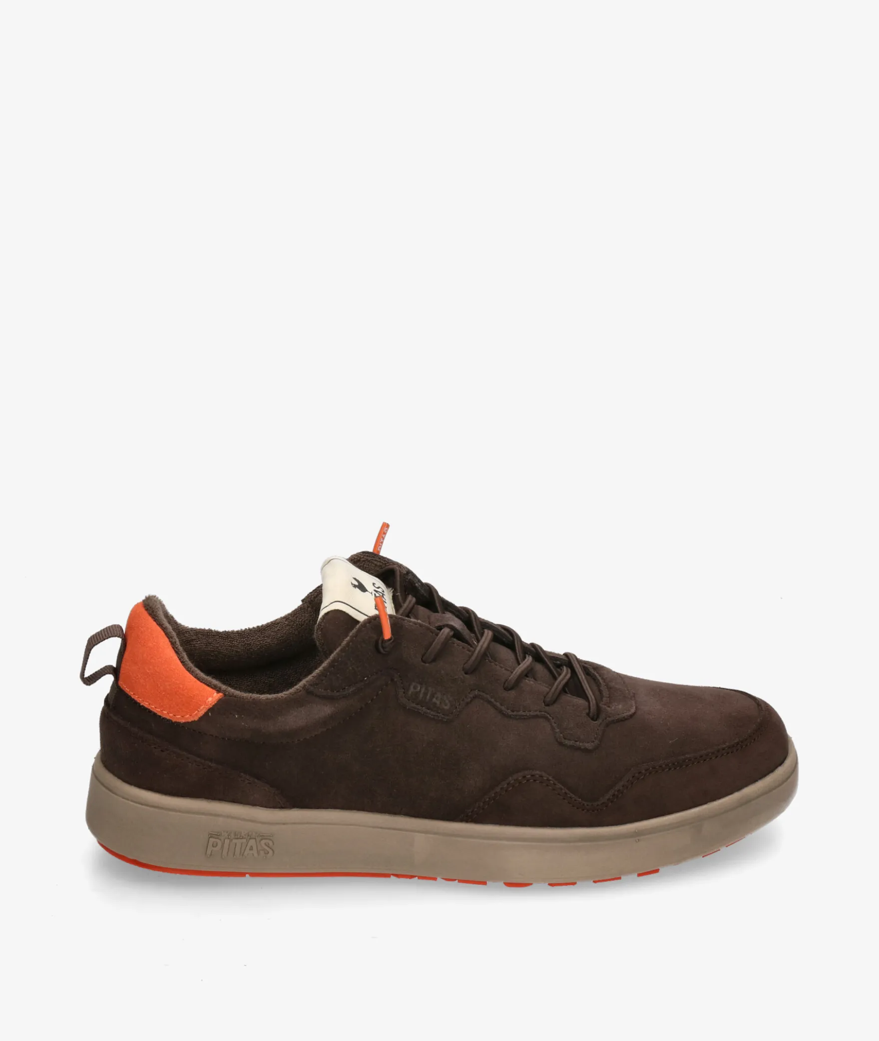 Zapatos casual Walk in Pitas KUME en serraje marrón