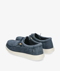 Zapatos casual Walk in Pitas WP150 WALLABY WASHED en azul marino