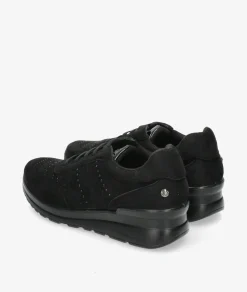 Zapatos confort Amarpies 27000 en negro