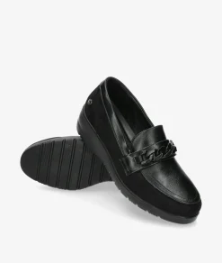 Zapatos confort Amarpies 27006 en negro