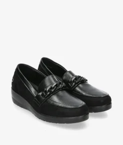 Zapatos confort Amarpies 27006 en negro
