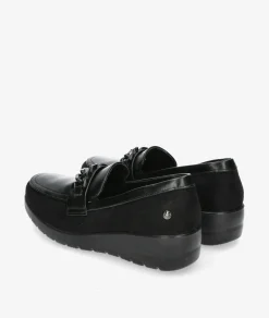 Zapatos confort Amarpies 27006 en negro