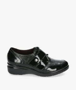 Zapatos confort Pitillos 10025 en negro