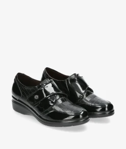 Zapatos confort Pitillos 10025 en negro