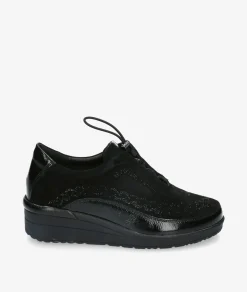 Zapatos confort St. Gallen ALIDA 22-10-20593 en negro