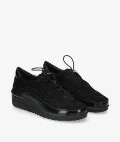 Zapatos confort St. Gallen ALIDA 22-10-20593 en negro
