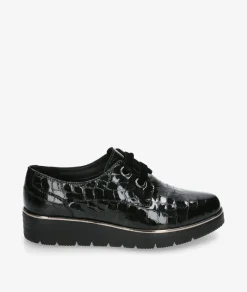 Zapatos confort St. Gallen ADELE 18-10-11727 en coco negro