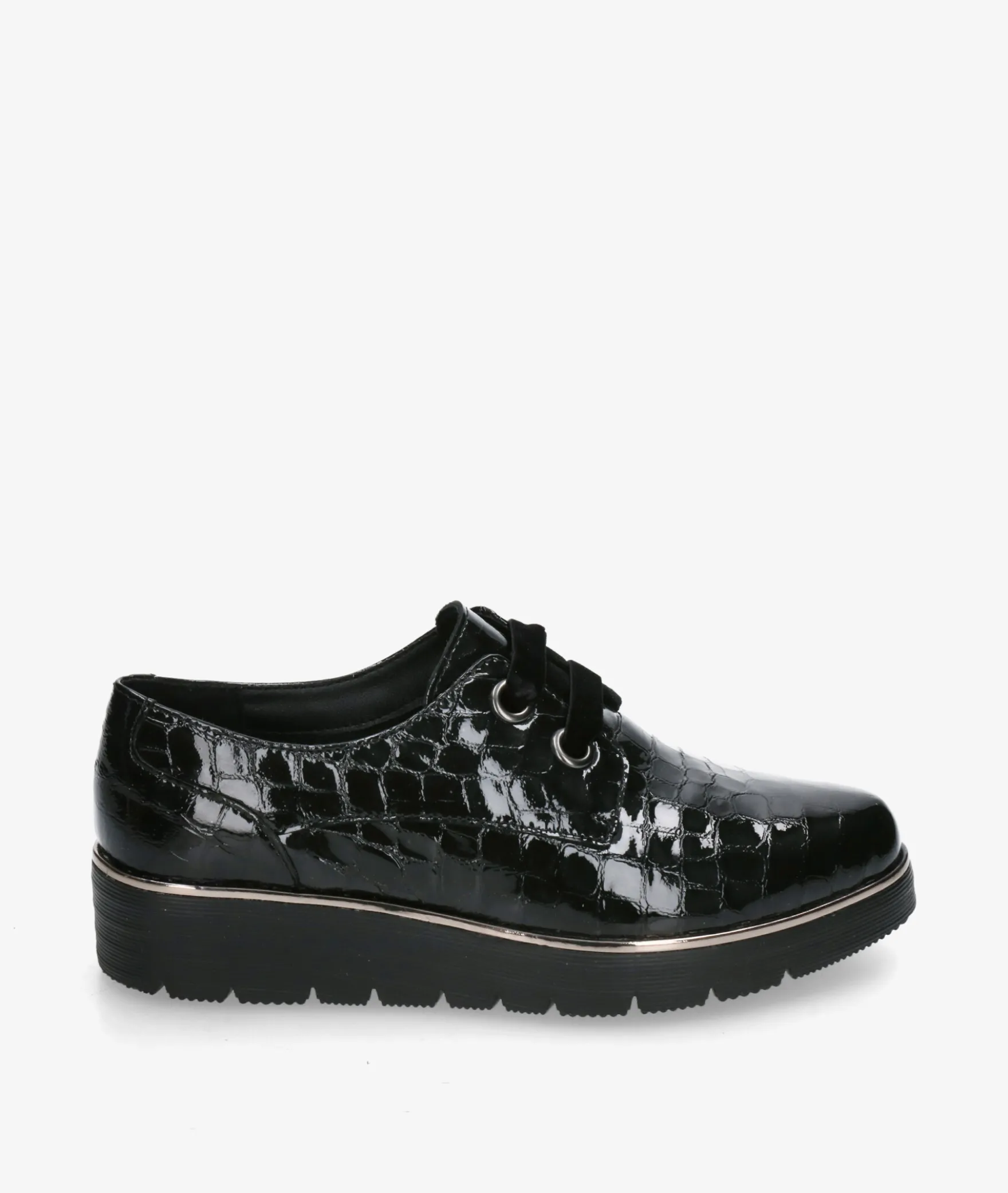Zapatos confort St. Gallen ADELE 18-10-11727 en coco negro