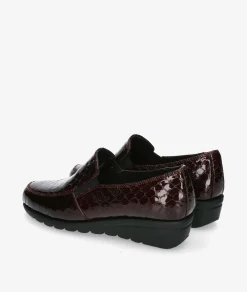 Zapatos confort St. Gallen ADELFA 20-11-15930 12176 en coco burdeos