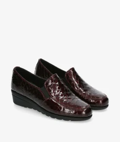 Zapatos confort St. Gallen ADELFA 20-11-15930 12176 en coco burdeos