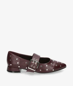 Zapatos de vestir D'angela 29003 en burdeos