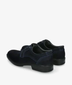 Zapatos de vestir LUISETTI 28704 ST en serraje azul
