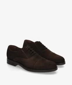 Zapatos de vestir pabloochoa.shoes 7012 en serraje marrón