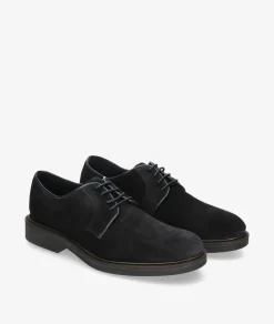 Zapatos de vestir Traveris 28751 en serraje azul
