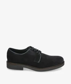 Zapatos de vestir Traveris 28751 en serraje azul