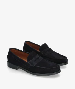 Zapatos de vestir Traveris 93000 en serraje azul
